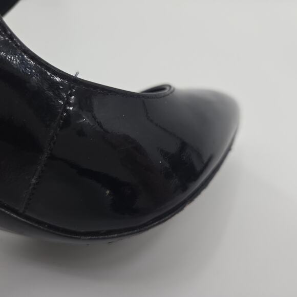 kate spade new york 8 Maren Pearl Patent Leather Mary Jane Pump Strap Almond - Picture 11 of 16